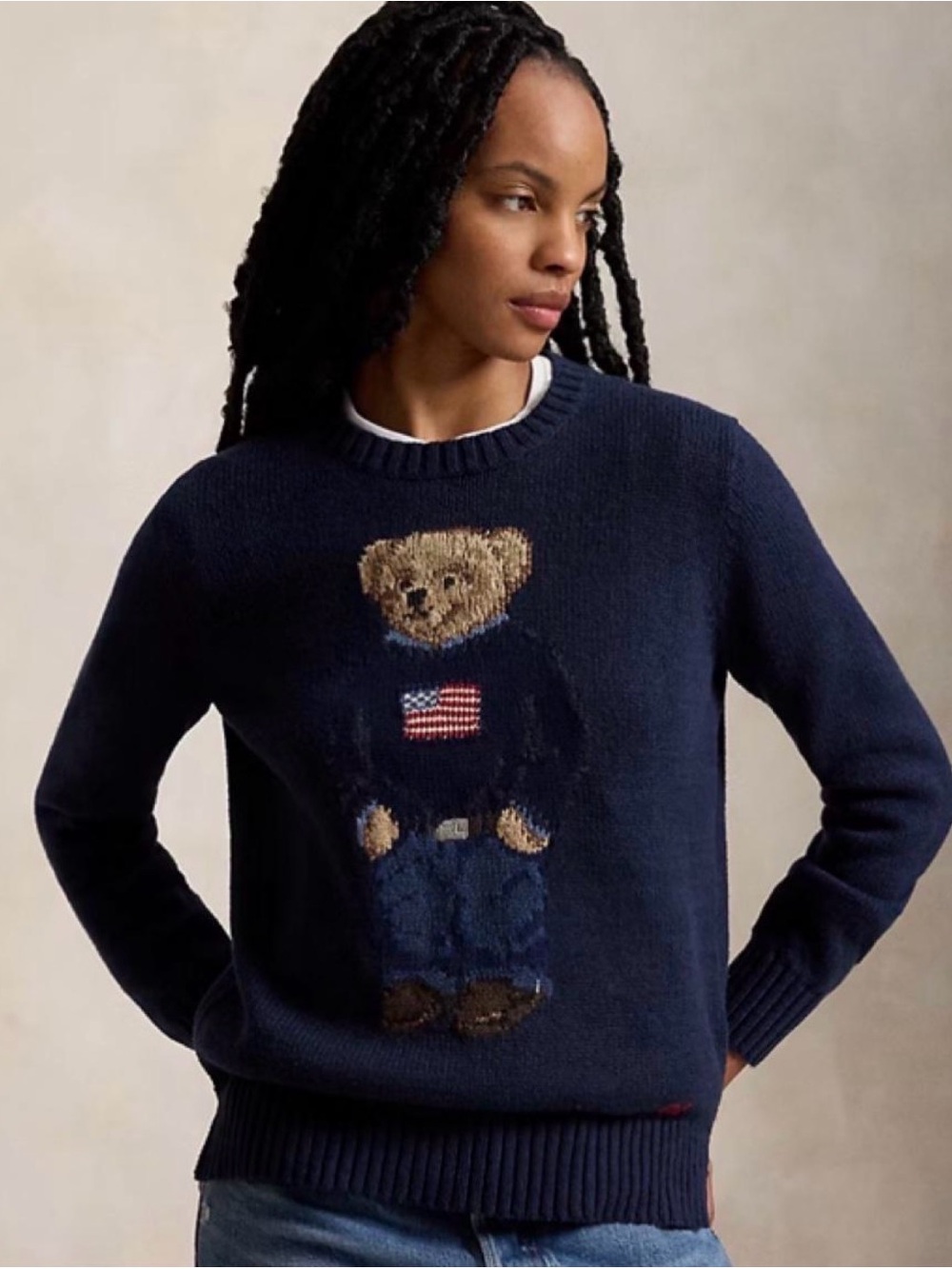 NWT Polo Ralph Lauren Bear Sweater L